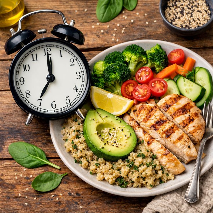 Abstract waves suggesting rhythm between meals during the day